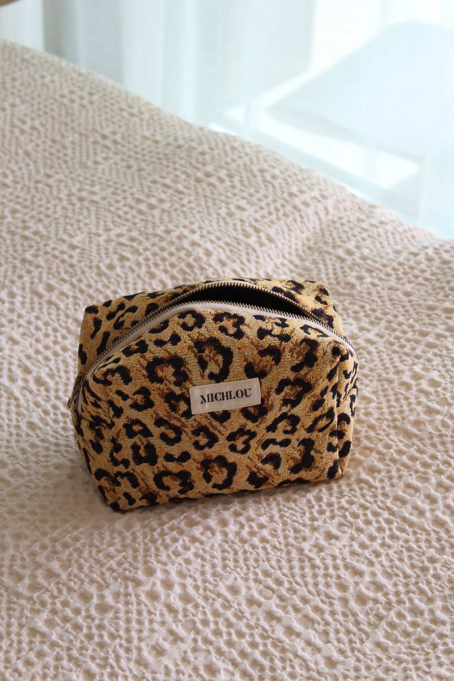 Trousse léopard intérieur noir
