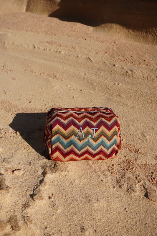 Trousse à broder chevron
