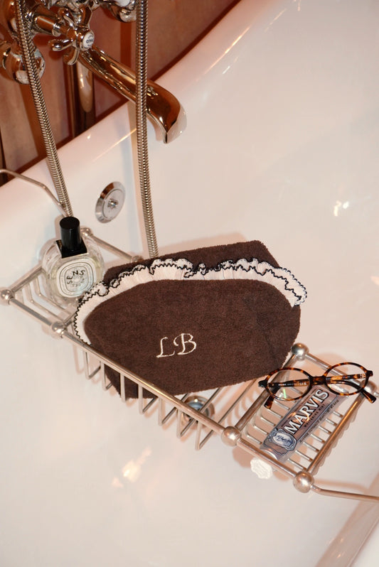 Trousse à broder marron