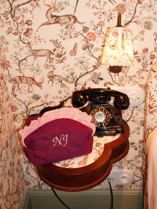 Trousse à broder violette